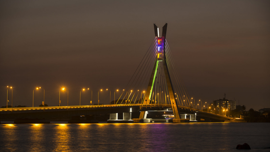 a waterfront view of the lekki ikoyi link bridge