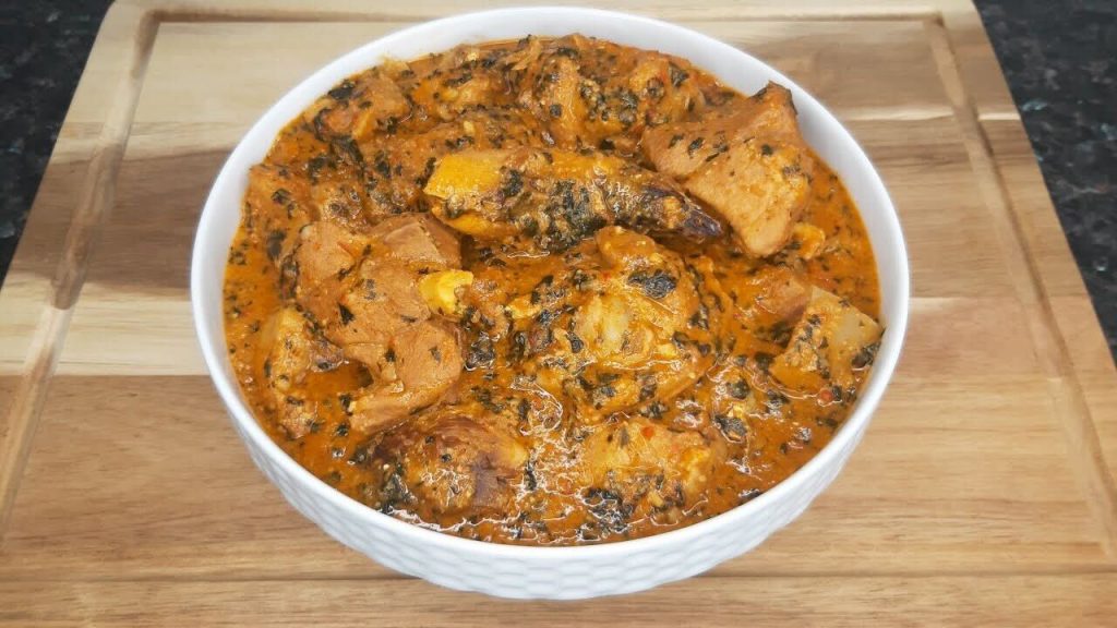 A picture showing groundnut soup