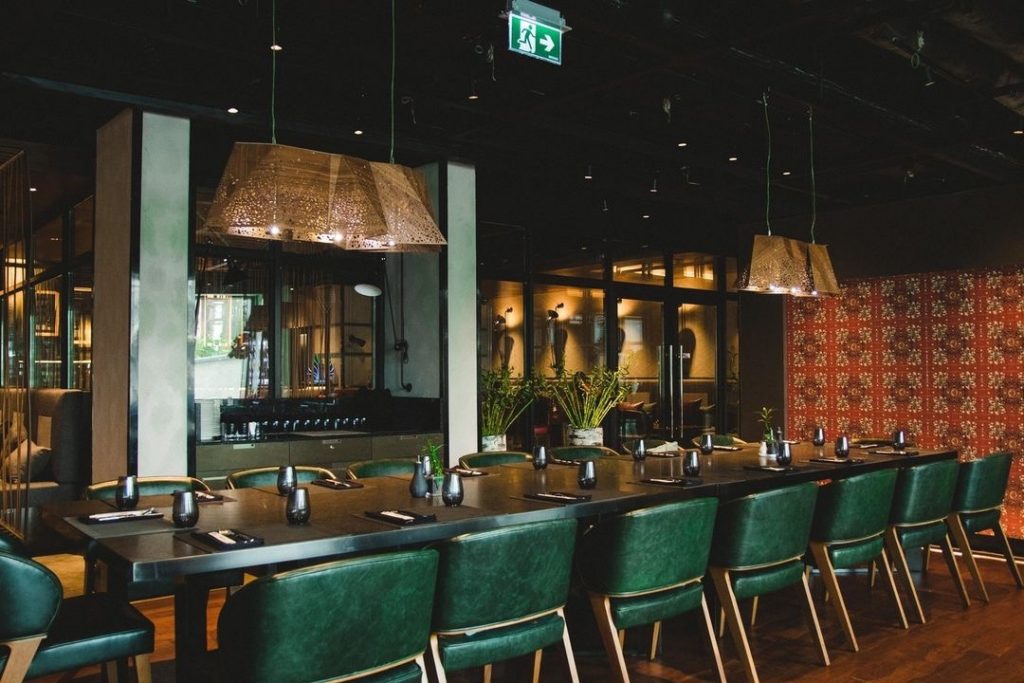 Dining decor at Wakame Lagos