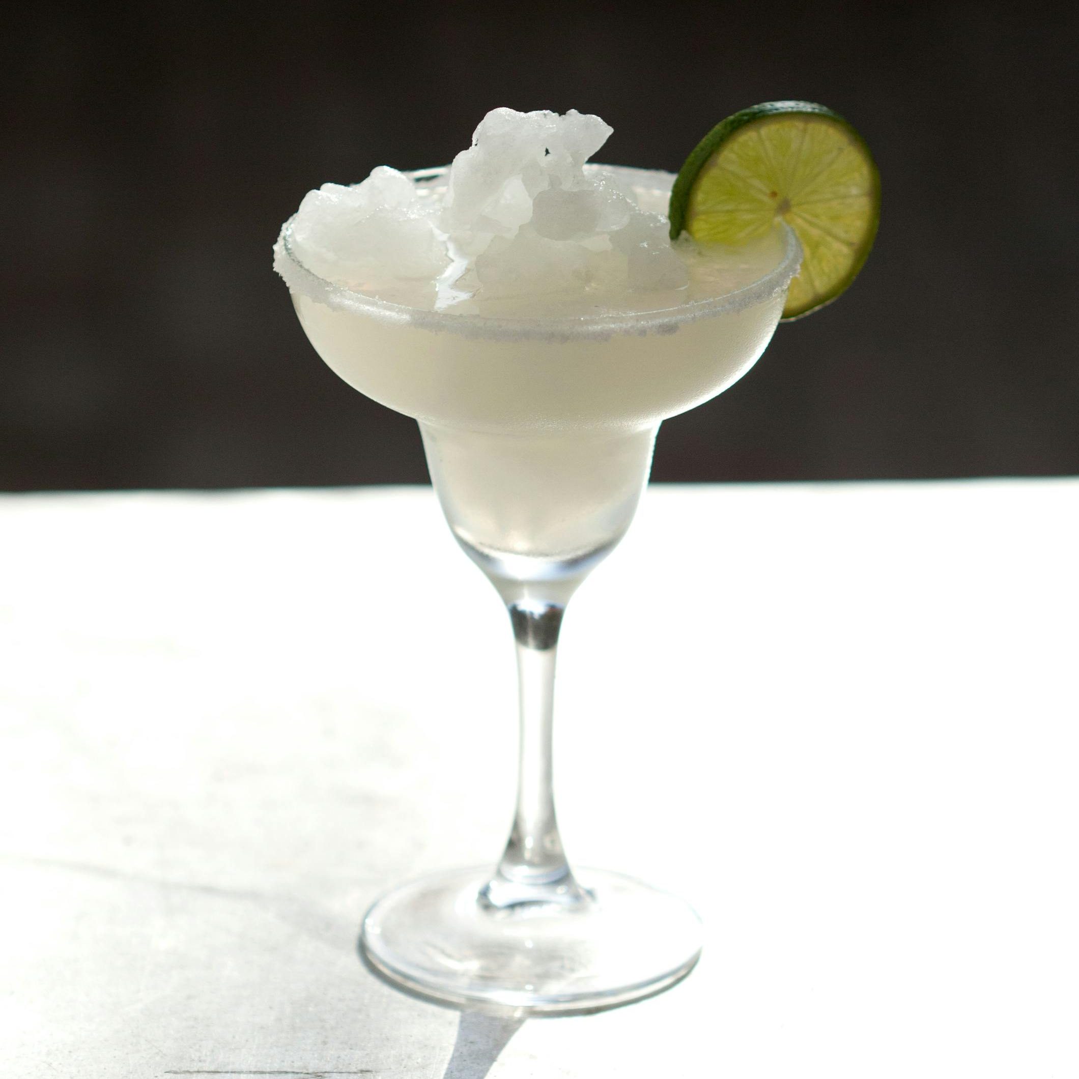 A frozen margarita cocktail