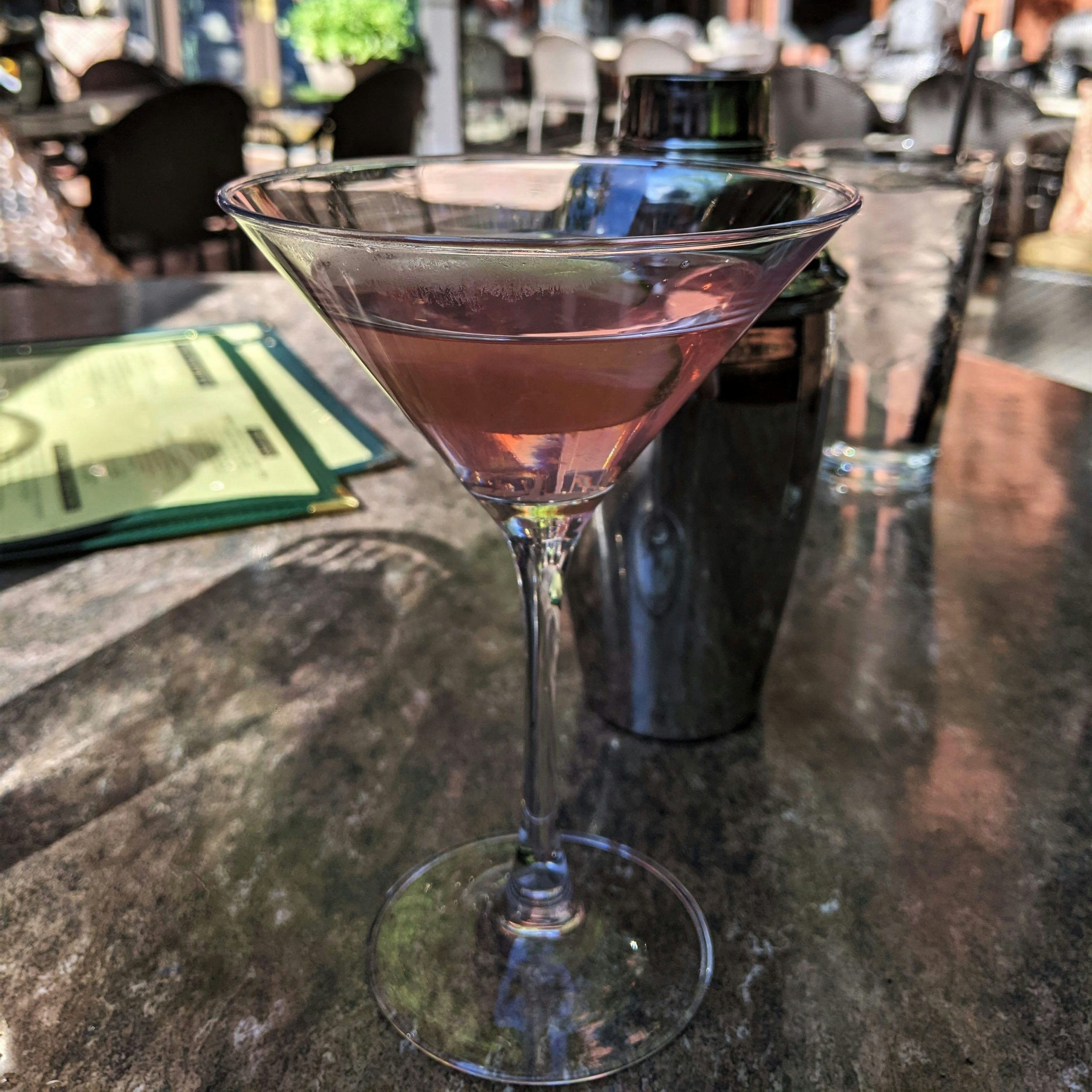 A cosmopolitan cocktail