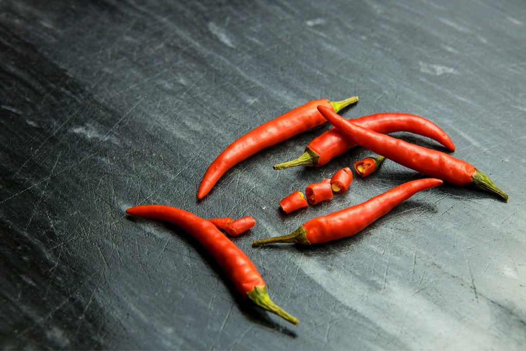 Cayenne peppers or shombo
