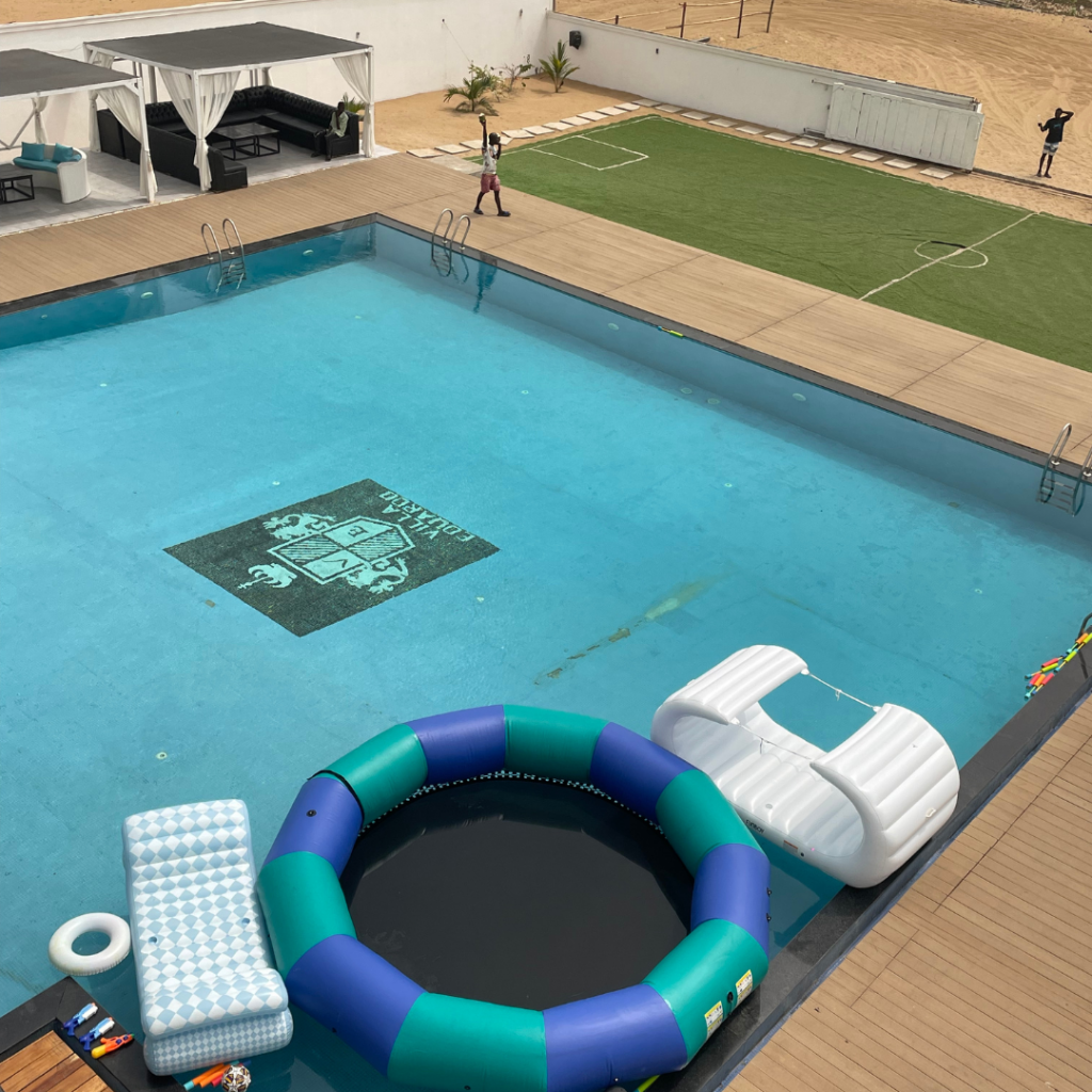 The pool at the Villa Eduardo beach house